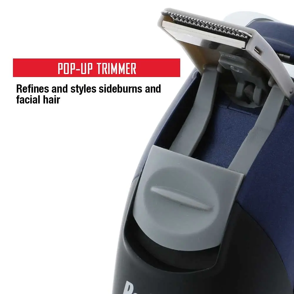 Barbasol Rechargeable Electric Wet and Dry Rotary Shaver with Pop Up Trimmer | 60 Min Shave Time - view 4