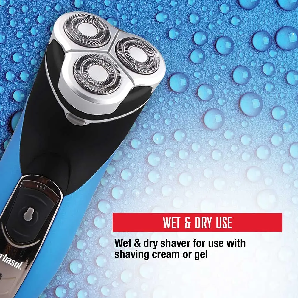 Barbasol Rechargeable Electric Wet and Dry Rotary Shaver with Pop Up Trimmer | 60 Min Shave Time - view 2