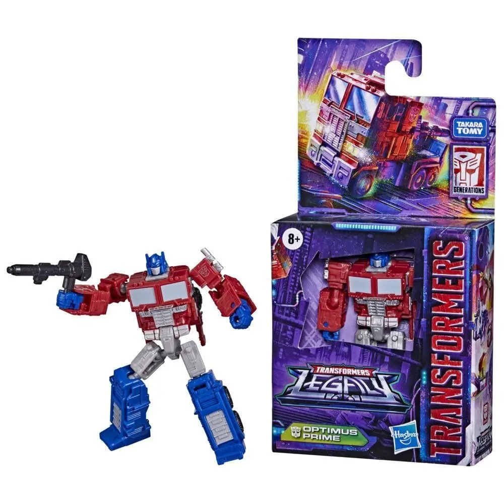 Transformers Generations Legacy Core Optimus Prime Action Figure 8.9cm (3.5-inch) | G1-Inspired Robot Toy - view 5