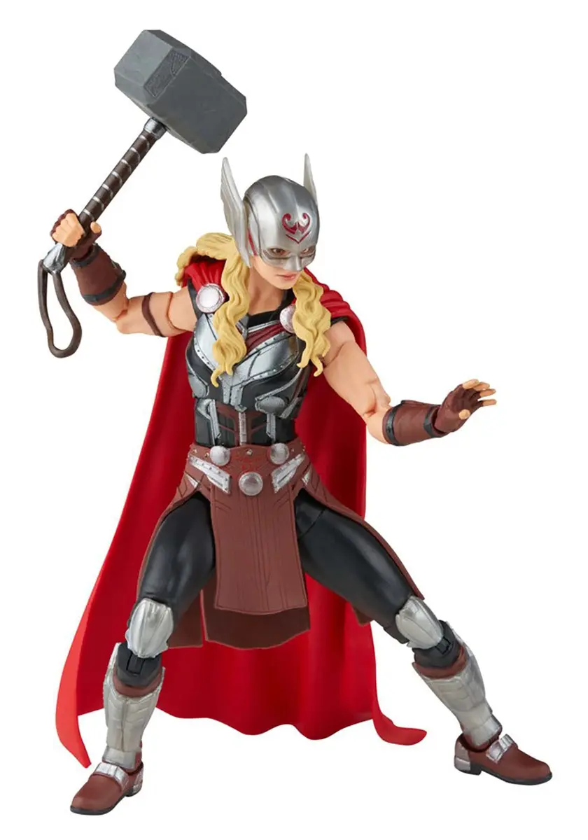 Marvel Legends Series Thor: Love and Thunder Mighty Thor Action Figure 6-inch Collectible Toy, 4 Accessories, 1 Build-A-Figure Part - main product image