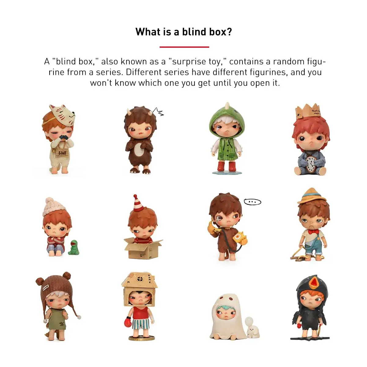 POP MART Hirono The Other One Blind Box Figure 6.6-9.2cm (2.6-3.62in) | ASTM-Tested Non-Toxic Toy - view 7