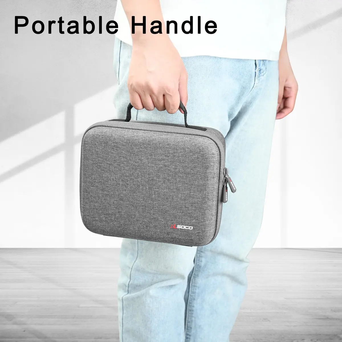 RLSOCO Hard Case Compatible With Shure MV7+ / MV7X / MV6 / MV7 / MV7i & SM7B / SM7dB - Grey | Durable & Water-Resistant - view 7