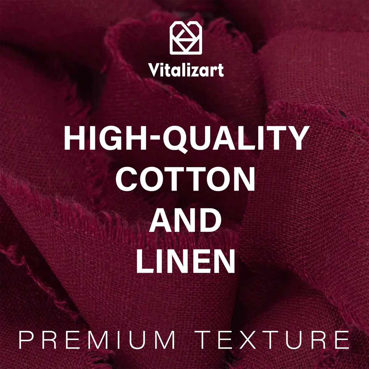 Vitalizart Burgundy Cotton Linen Ribbon with Spool 1.5" (4.57m) | Handmade Frayed Edge - view 5