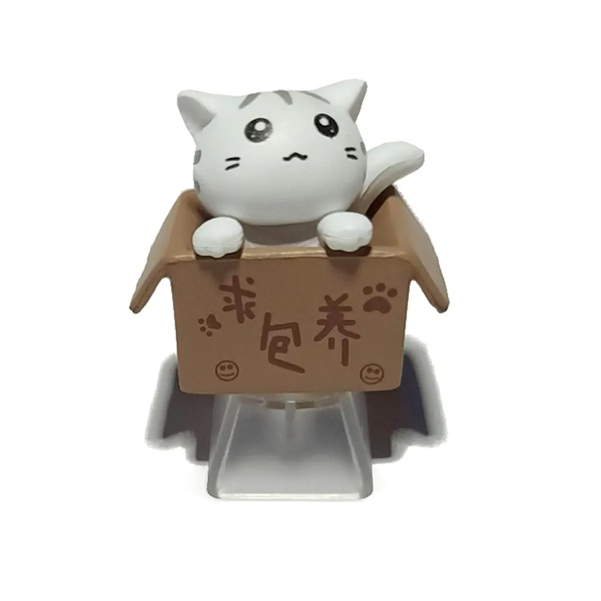 Mirai Past White Keycap Esc | Custom Cartoon Anime Backlit OEM R4 3.5x3.5cm - main product image