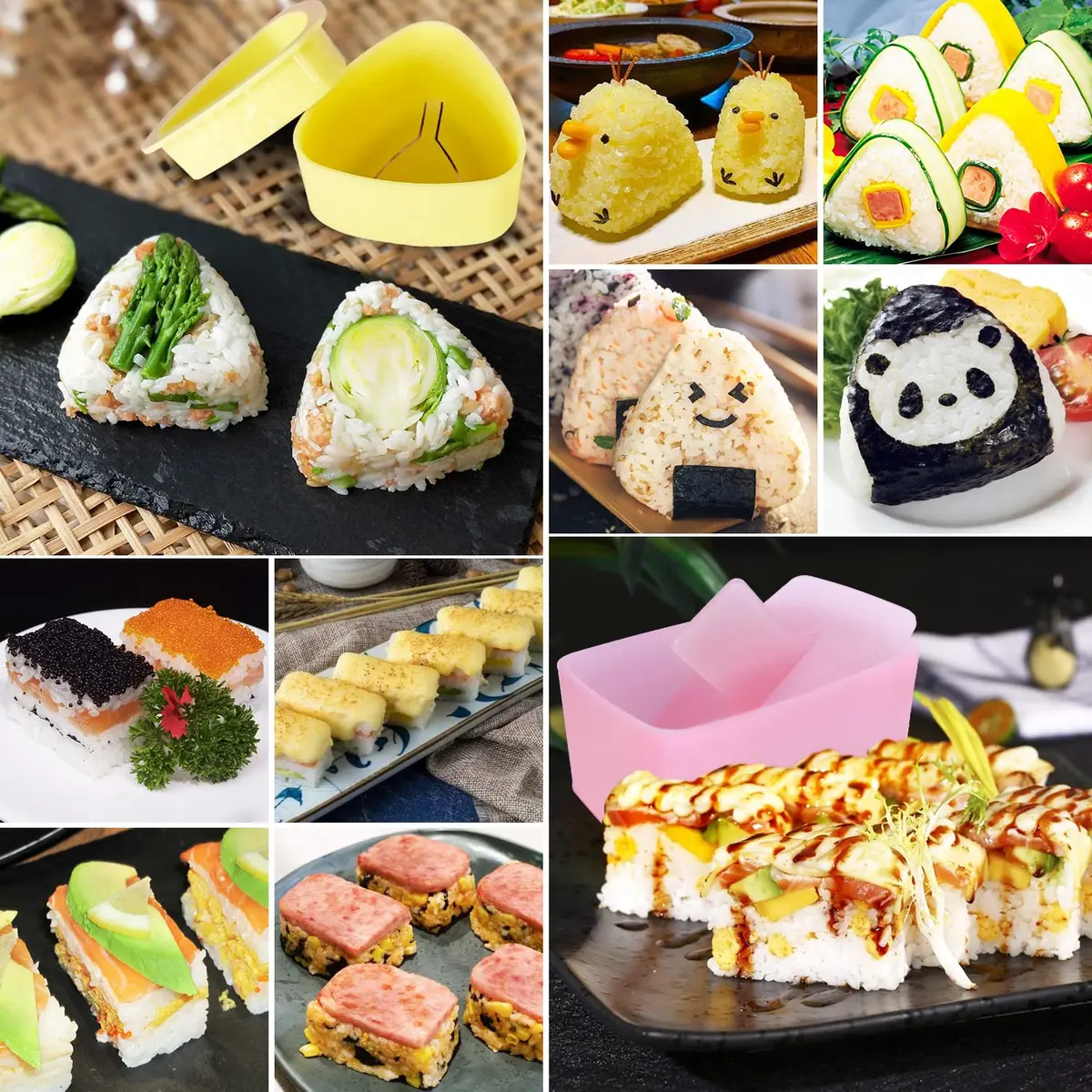 TAORISH Onigiri Mold 3 Pack Triangle Rice Ball Maker for Kid Lunch Bento & Home DIY | Durable Plastic - view 6