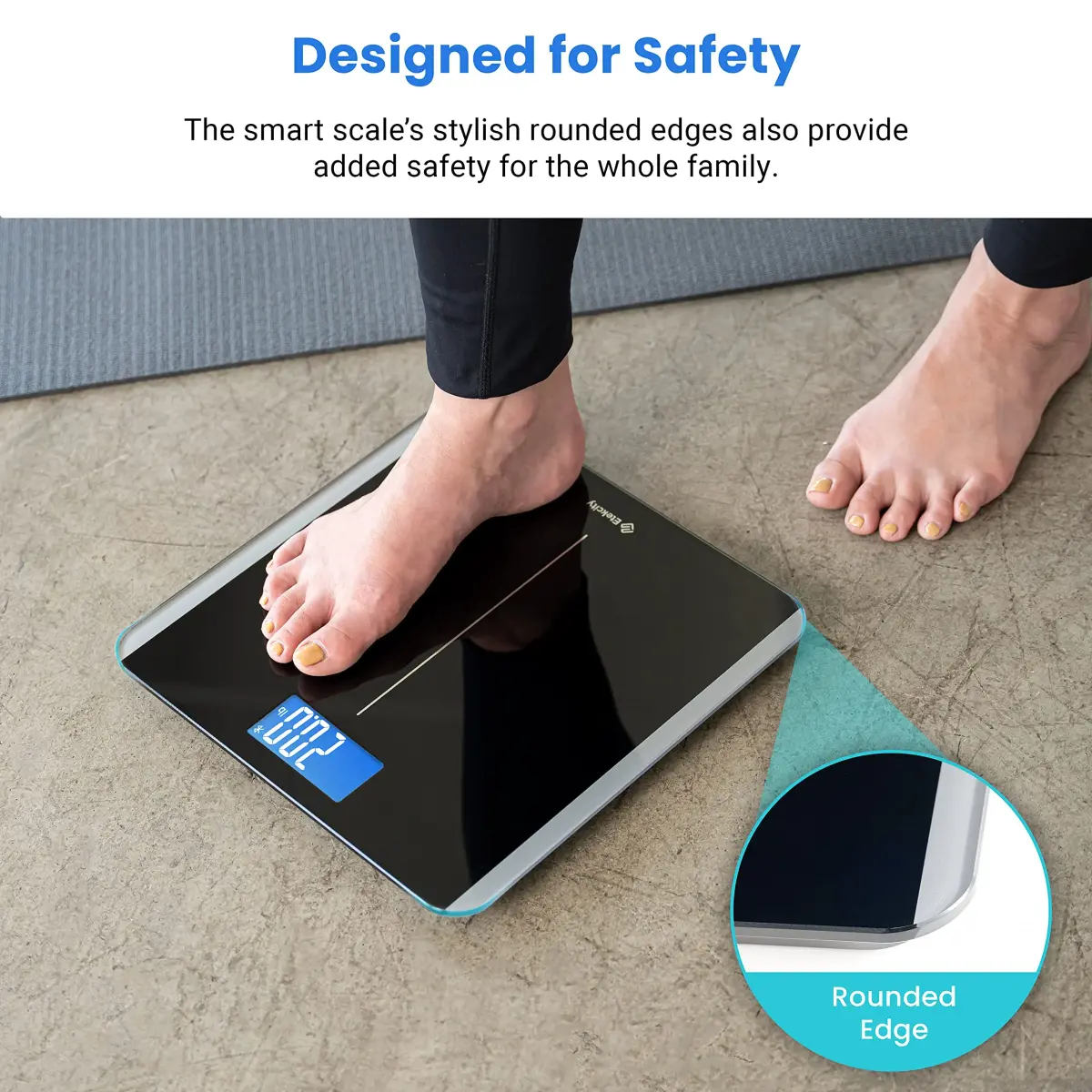 Etekcity Smart Digital Bathroom Scale for Body Weight and BMI, Black | FDA Approved, 180 kg (400 lb) Capacity - view 4