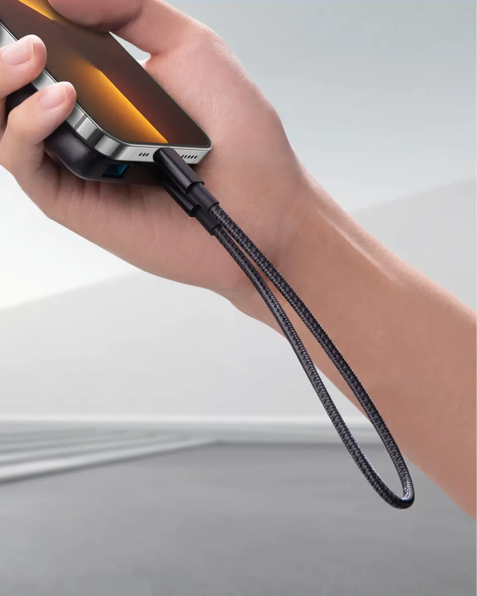 Anker Nylon USB C to Lightning Cable, MFi-Certified, 1 ft, Black | Durable Nylon Exterior & Fast Charging - view 7