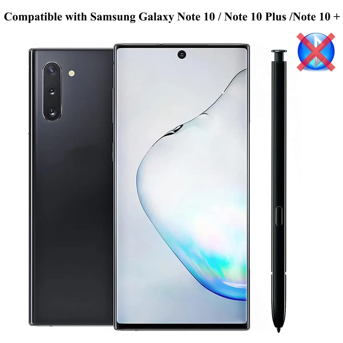 PCTC Aura Black Stylus Pen for Samsung Galaxy Note 10/10+ 5G | 4096 Levels Pressure - view 2