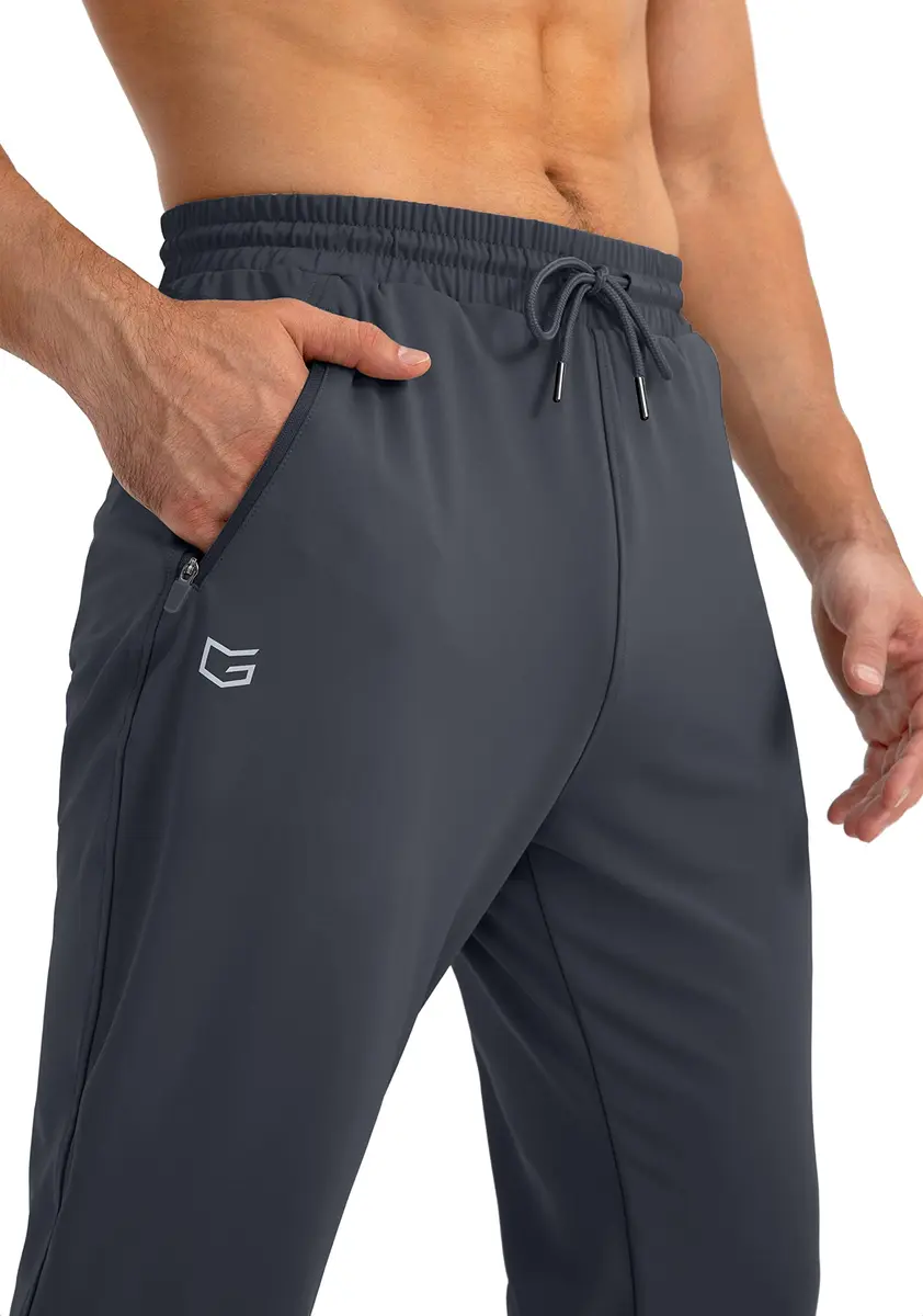 G Gradual Men's Sweatpants with Zipper Pockets Tapered Fit | Athletic & Versatile (XX-Large, Grey) - view 4