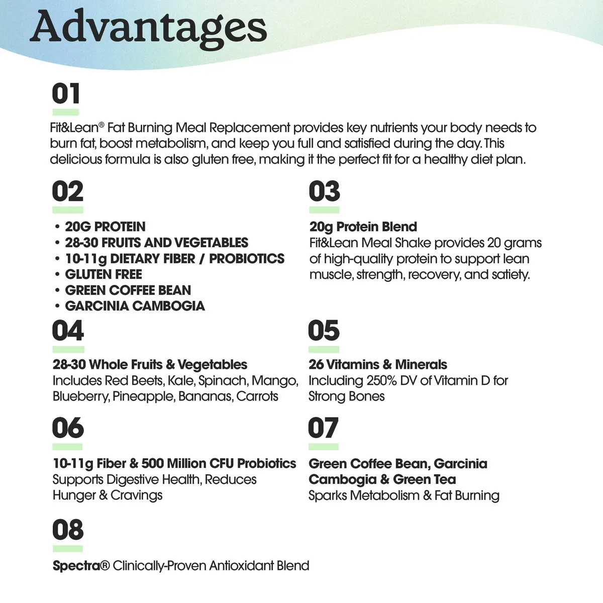 Fit & Lean Meal Replacement Shake, Coffee Crumb Cake, 16 Oz | 20g Protein, Digestive Support, Immune Boost - view 5