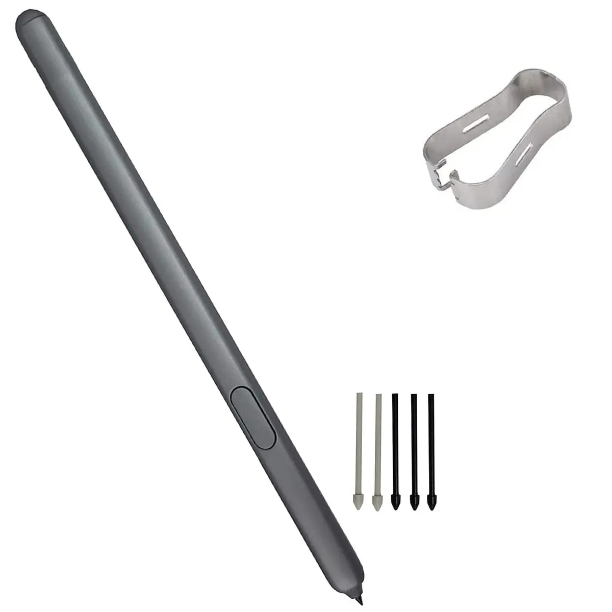 Dogxiong Stylus Pen for Samsung Galaxy Tab S6 S6 Lite S7 S8, 4096 Pressure Sensitivity, Black | Replacement S Pen with 5 Extra Tips - main product image