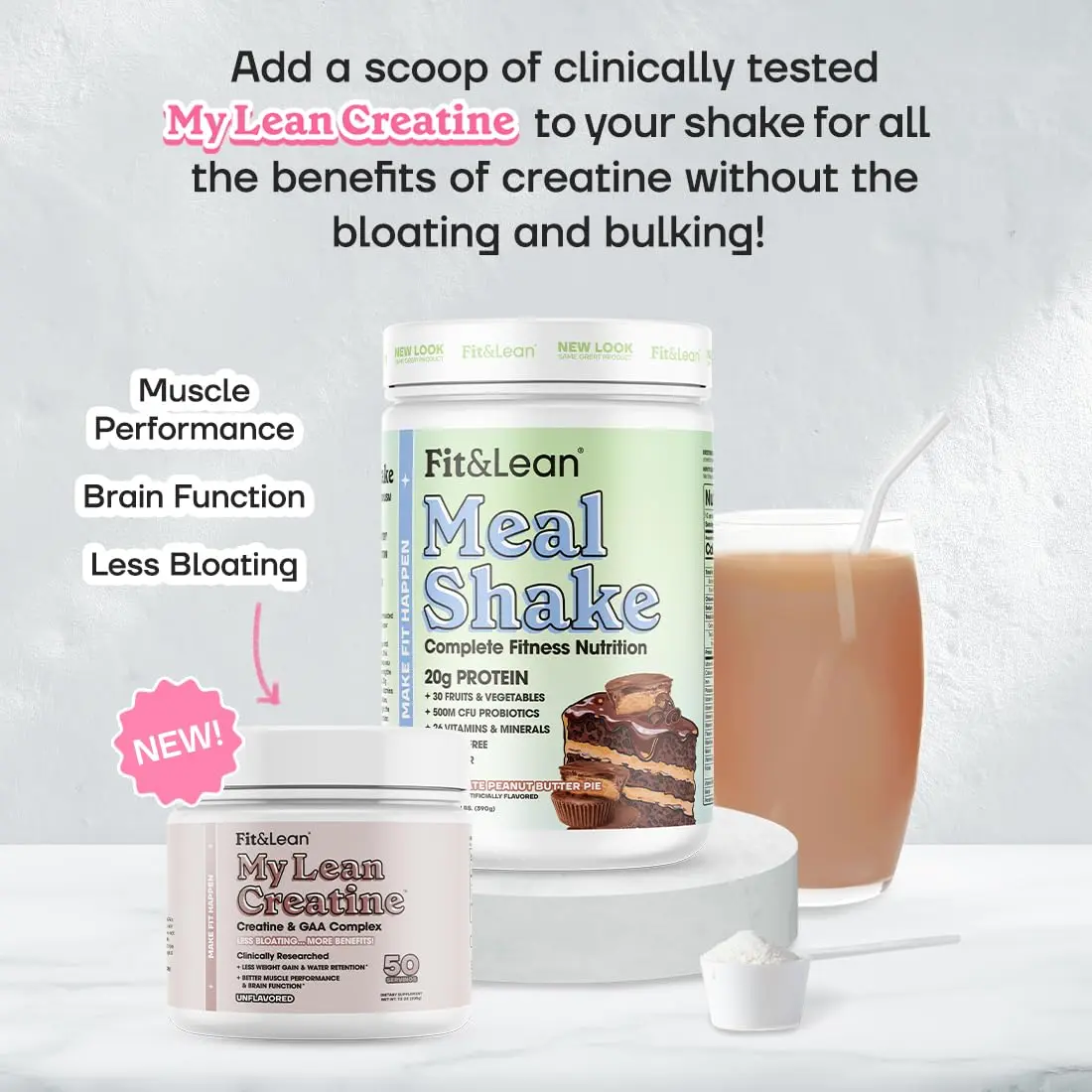Fit & Lean Meal Shake 16oz | Complete Nutrition for Fitness & Weight Management - view 6