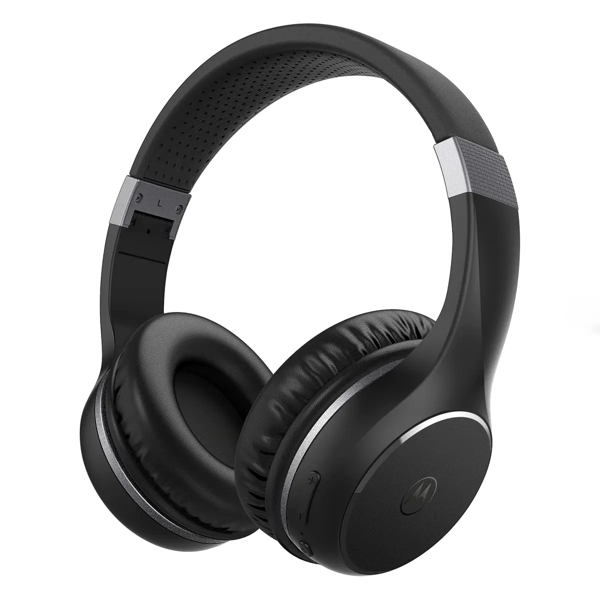 Motorola Sound Moto XT220 Bluetooth Wireless Headphones with Mic, Foldable Over-Ear, 40mm Drivers | Black - main product image