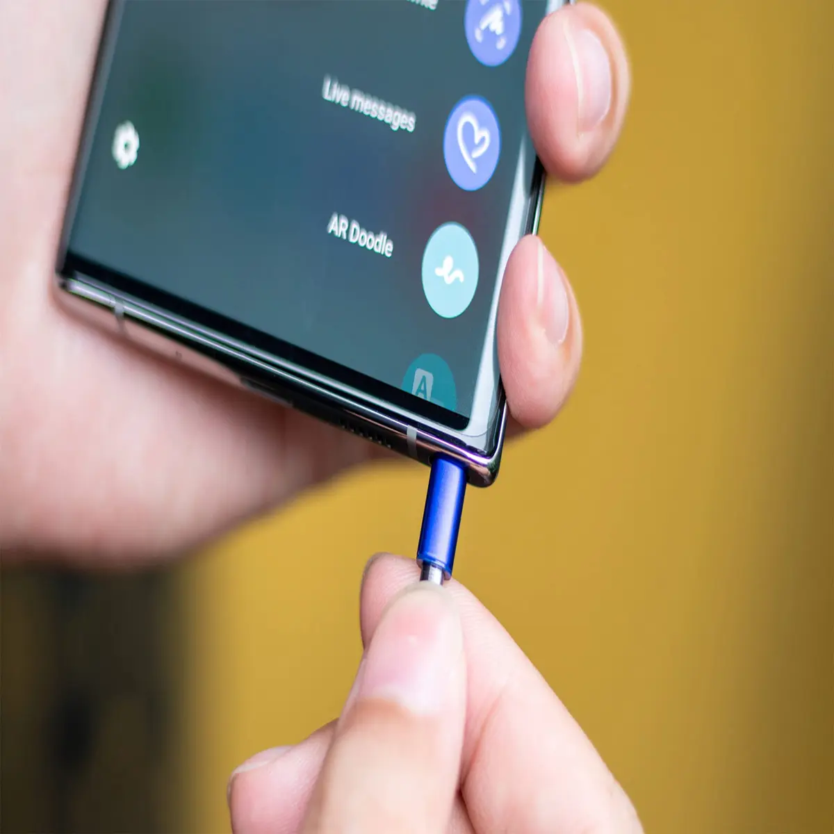 CaoXiong Stylus Pen Replacement for Samsung Galaxy Note 10/Note 10 Plus 8cm (3.15in) | Aura Glow Silver - view 6