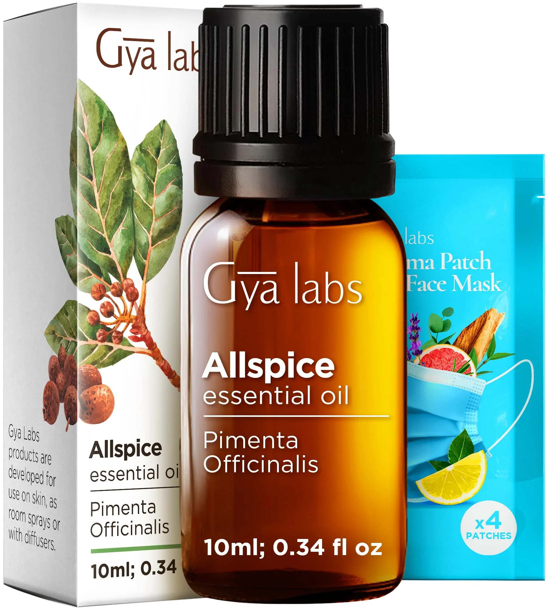 Gya Labs Allspice Essential Oil for Hair, Skin, Diffuser & Candle Making Scent (0.34 Fl Oz) - main product image
