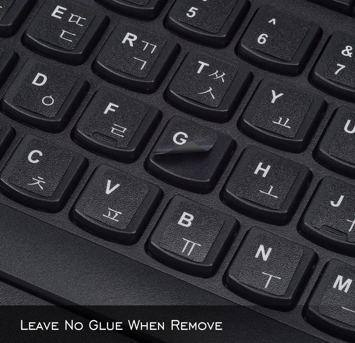 DAMMOMKO Korean Keyboard Stickers for Laptop - 2 Pack with Tweezer | Bilingual English-Korean Letter Print - view 4