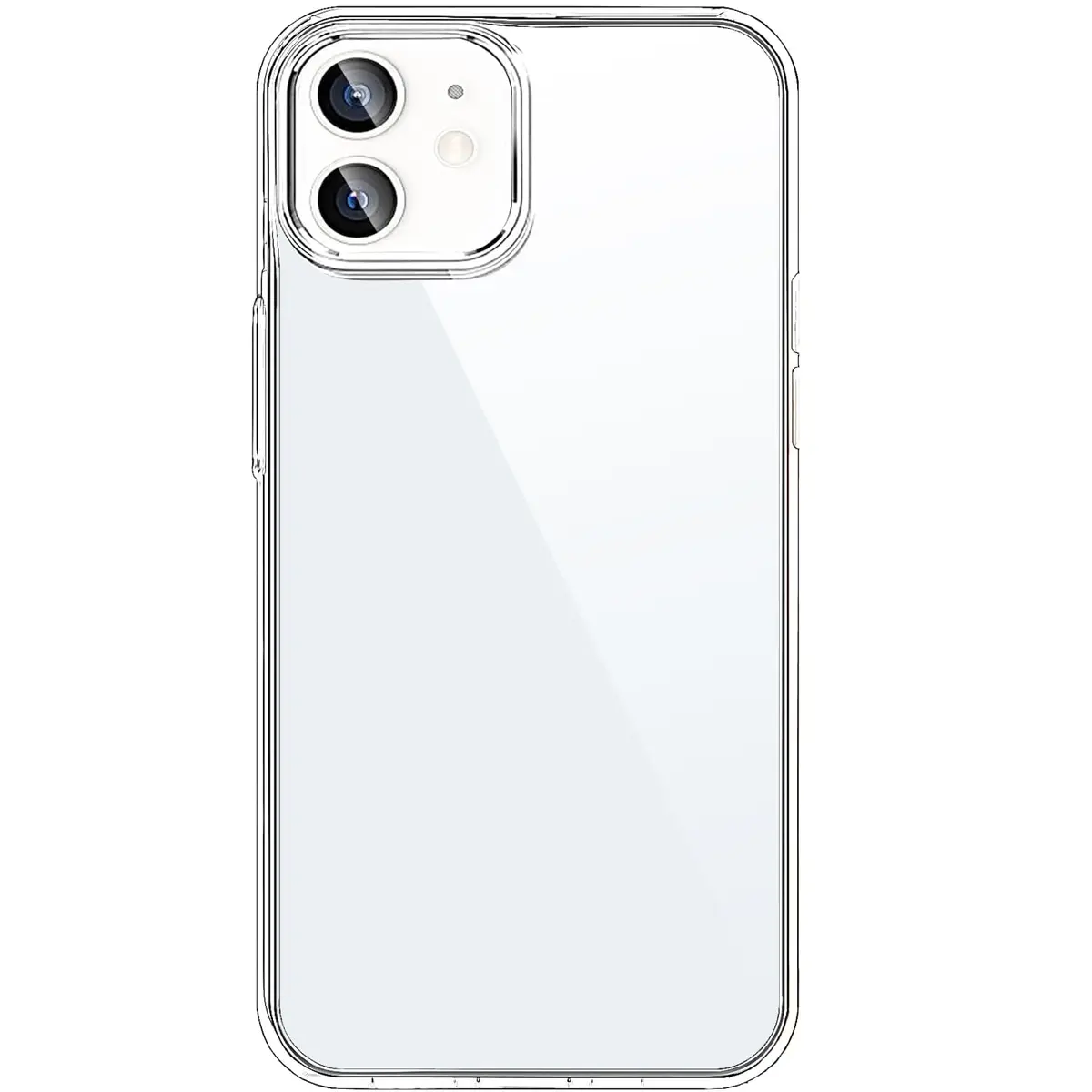 TENOC Clear Case for iPhone 12 & iPhone 12 Pro 6.1 Inch | Shockproof TPU Bumper with Camera Protection - main product image