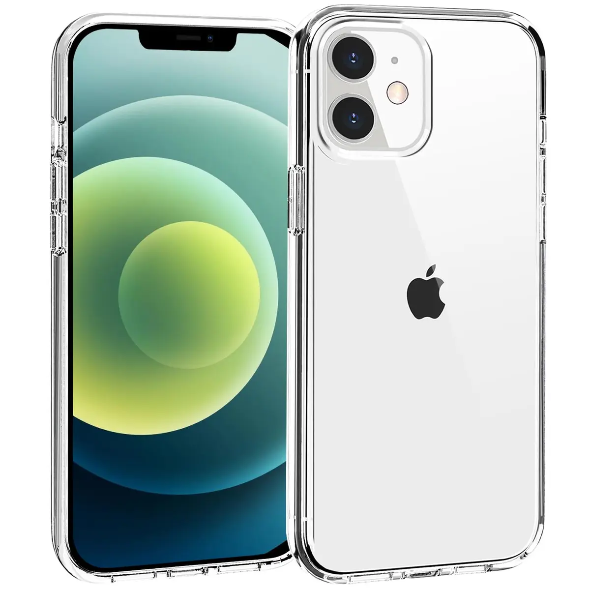 TENOC Clear Case for iPhone 12 & iPhone 12 Pro 6.1 Inch | Shockproof TPU Bumper with Camera Protection - view 2