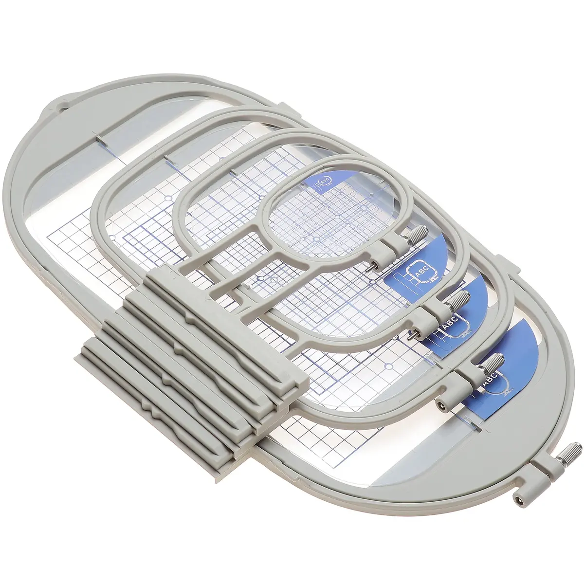 New brothread Embroidery Machine Hoop 4 in 1 Set | Compatible with Brother & Baby Lock (4-pack, 4"x4" to 6.25"x10.25") - view 4