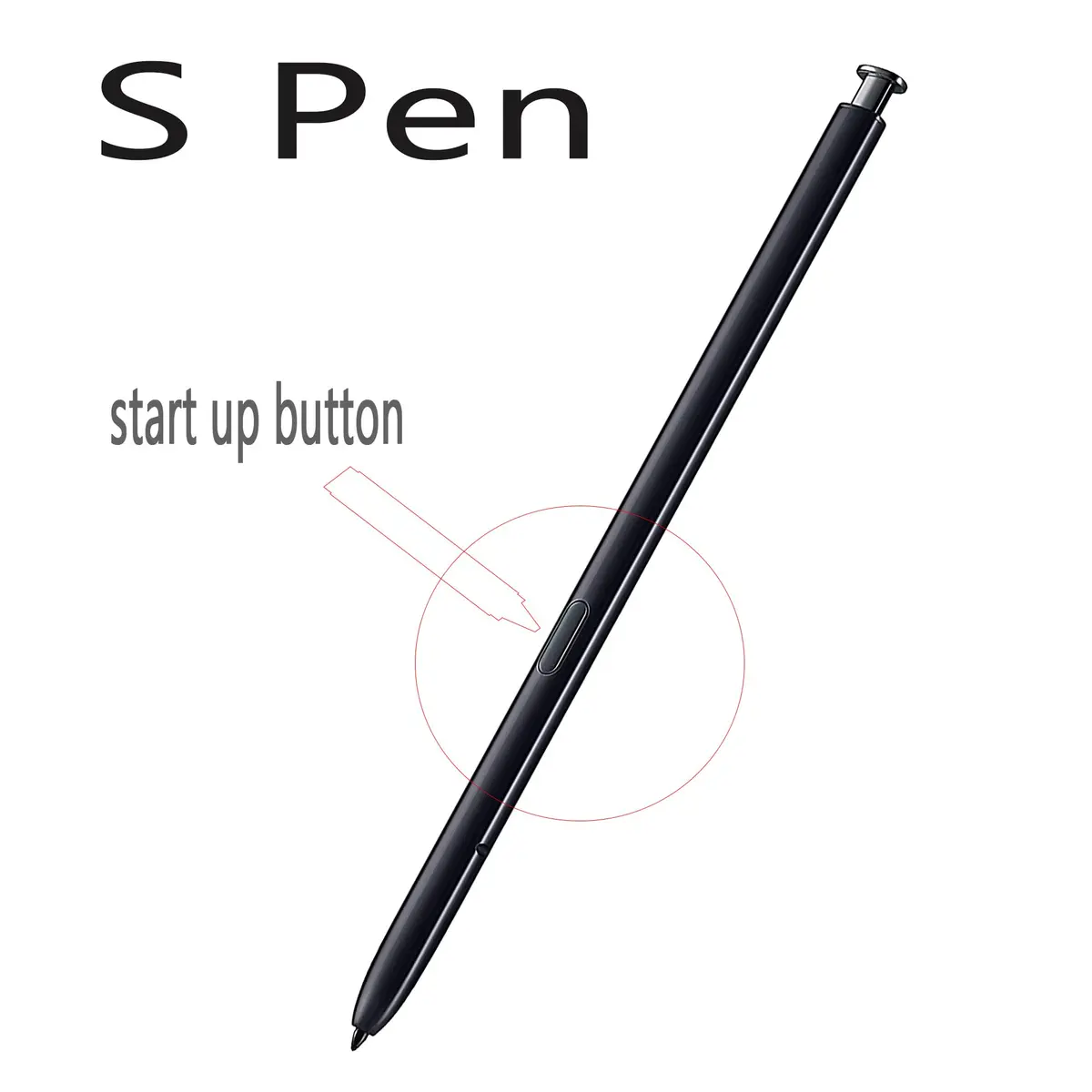 CaoXiong Stylus Pen Replacement for Samsung Galaxy Note 10/10+ (Aura Black, 8cm) - view 2