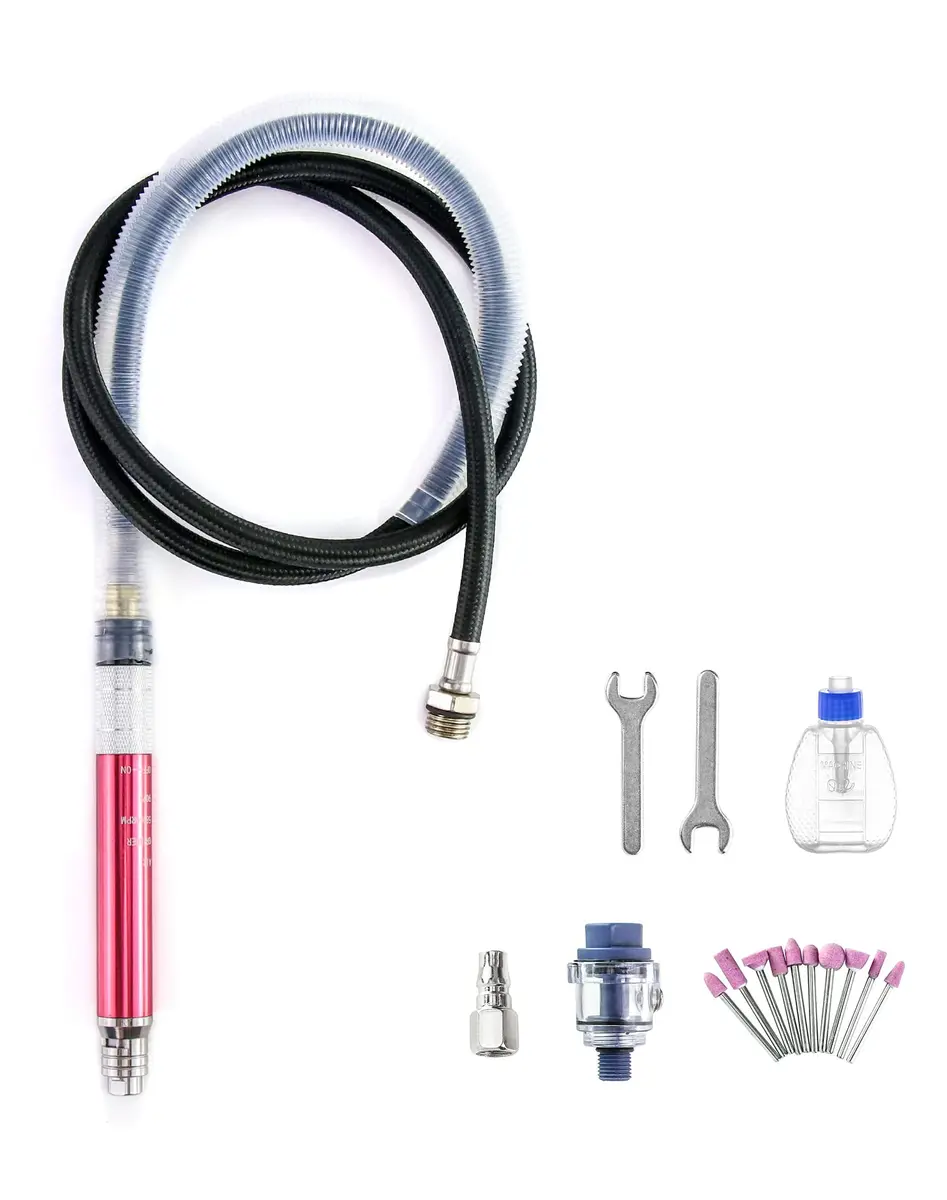 QWORK Air Micro Grinder 1/8" Collet 65000 RPM | Pneumatic Pencil Die Grinder for Polishing and Cutting - view 8