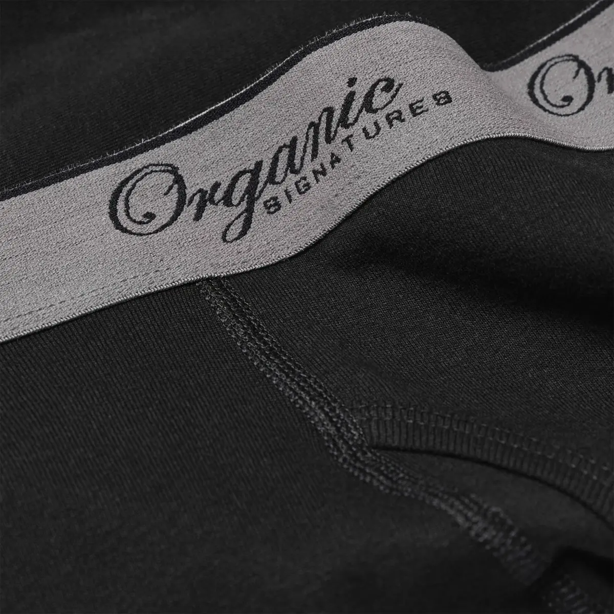 Organic Signatures Boxer Briefs 100% Organic Cotton Medium Black | Naturally Breathable Comfort - view 6