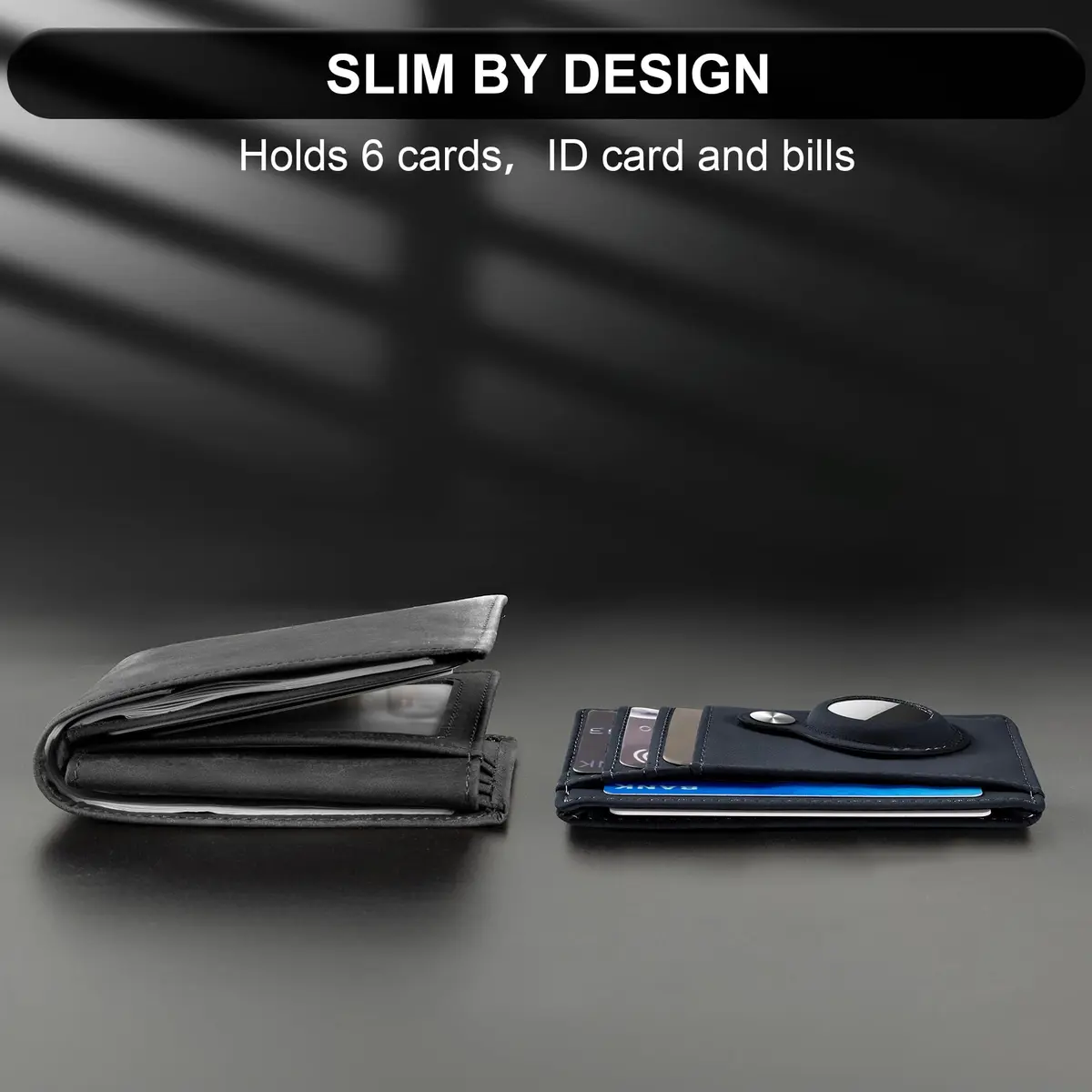 Hawanik Slim Minimalist Front Pocket Air Tag Wallet Thin Card Holder Wallet - view 5