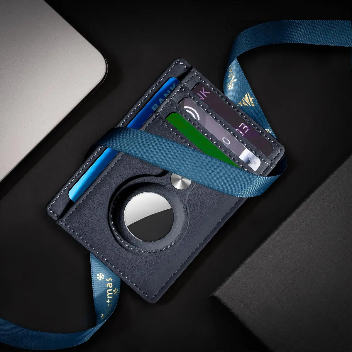 Hawanik Slim Minimalist Front Pocket Air Tag Wallet Thin Card Holder Wallet - view 9