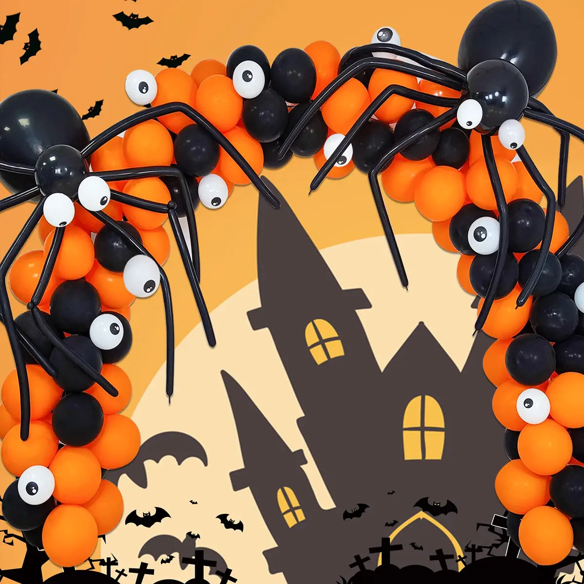 ASIYUHY 100 Pack Black Long Twisting Balloons 260cm (102in) | Durable Latex for Animal Shapes - view 7