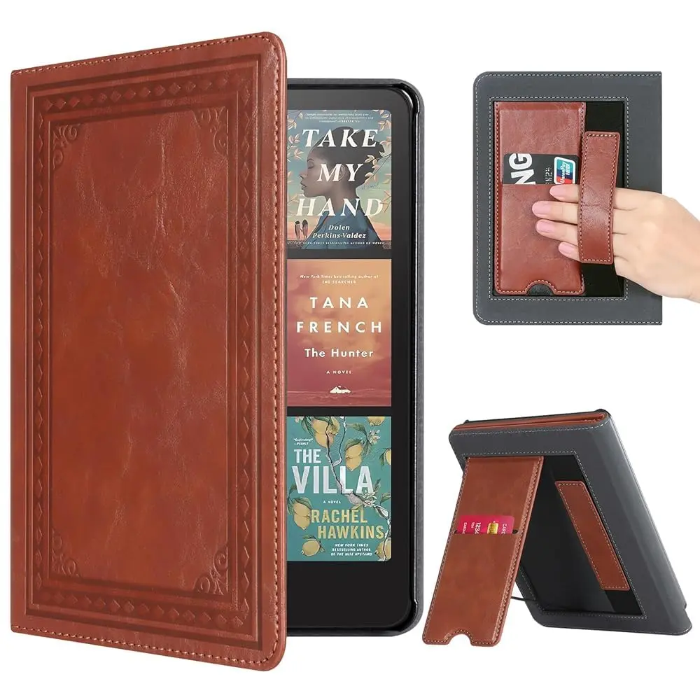 CoBak Case with Stand for Kindle Paperwhite 12th Gen 2024 Released (7") & Colorsoft Signature Edition | Vintage PU Leather Folio with Auto Sleep Wake - main product image