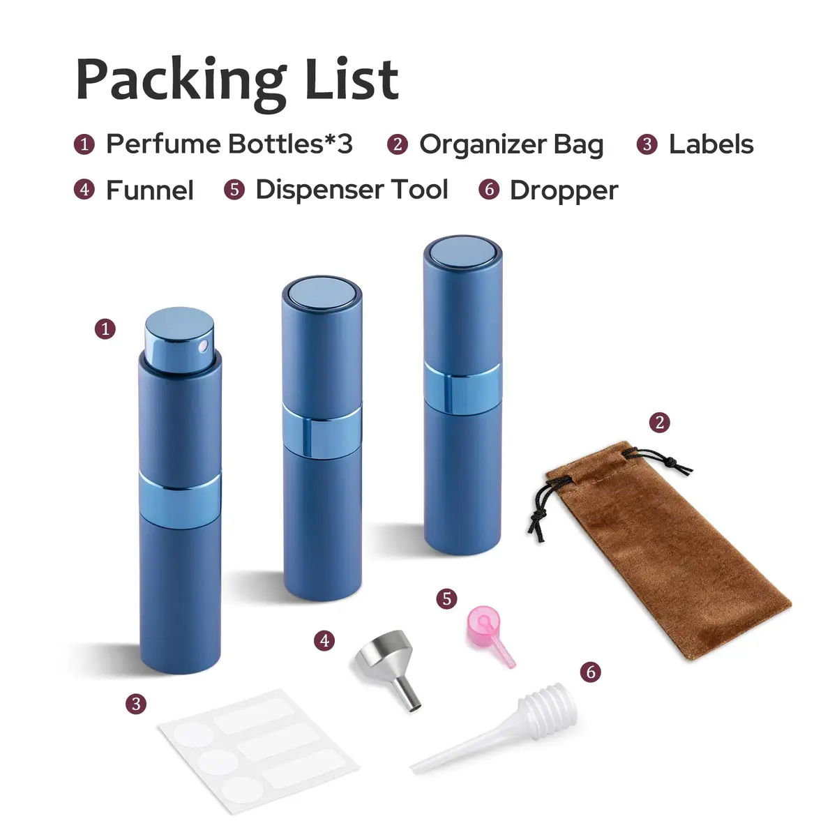 LISAPACK Refillable Perfume Atomizer Spray Bottle 8ml (0.27 Fl Oz) | Twist-Up Leak-Proof Design for Travel - view 9