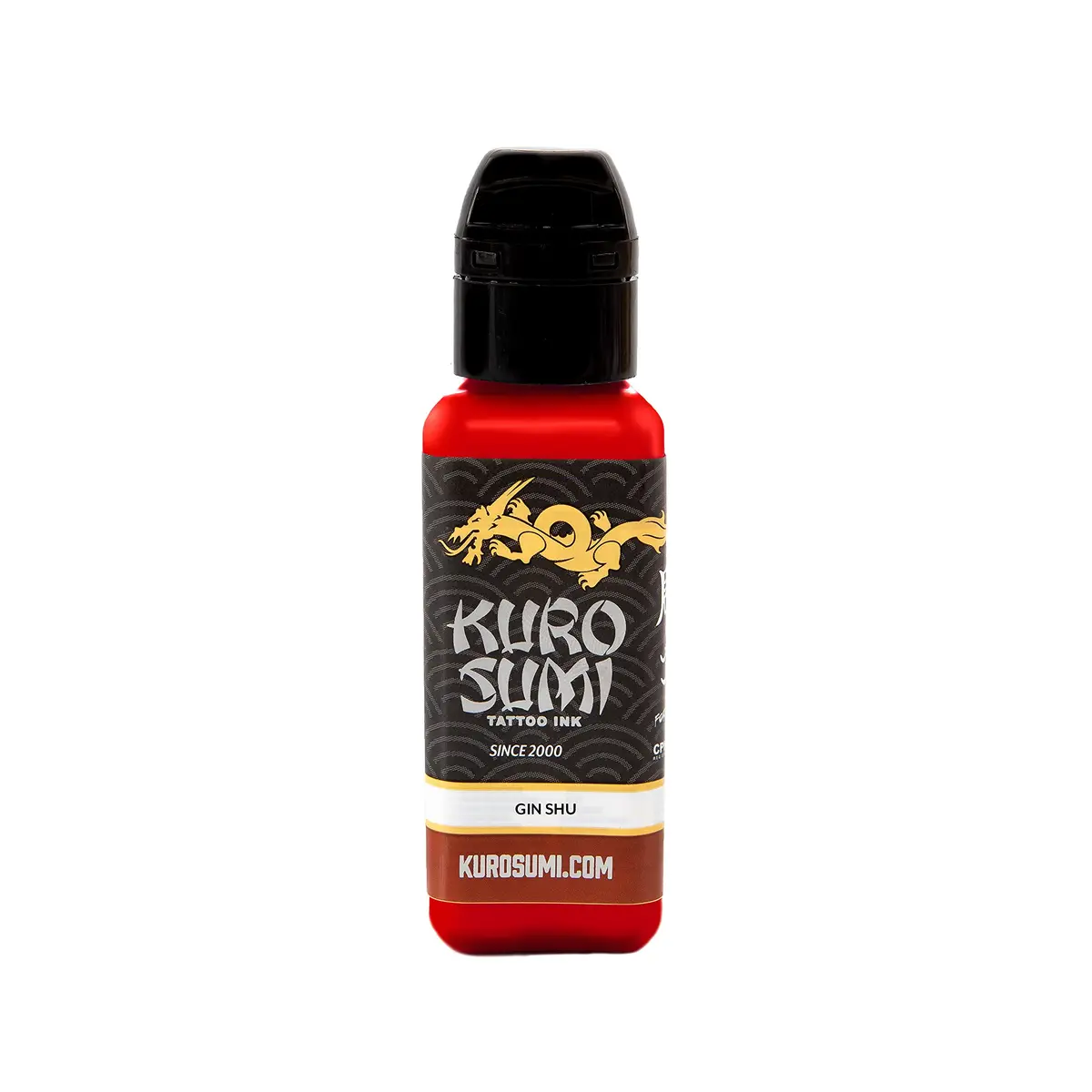 Kuro Sumi Gin Shu Red Vegan Friendly Liquid Ink 1.5 fl oz | Japanese Tradition, Bright Colors - main product image