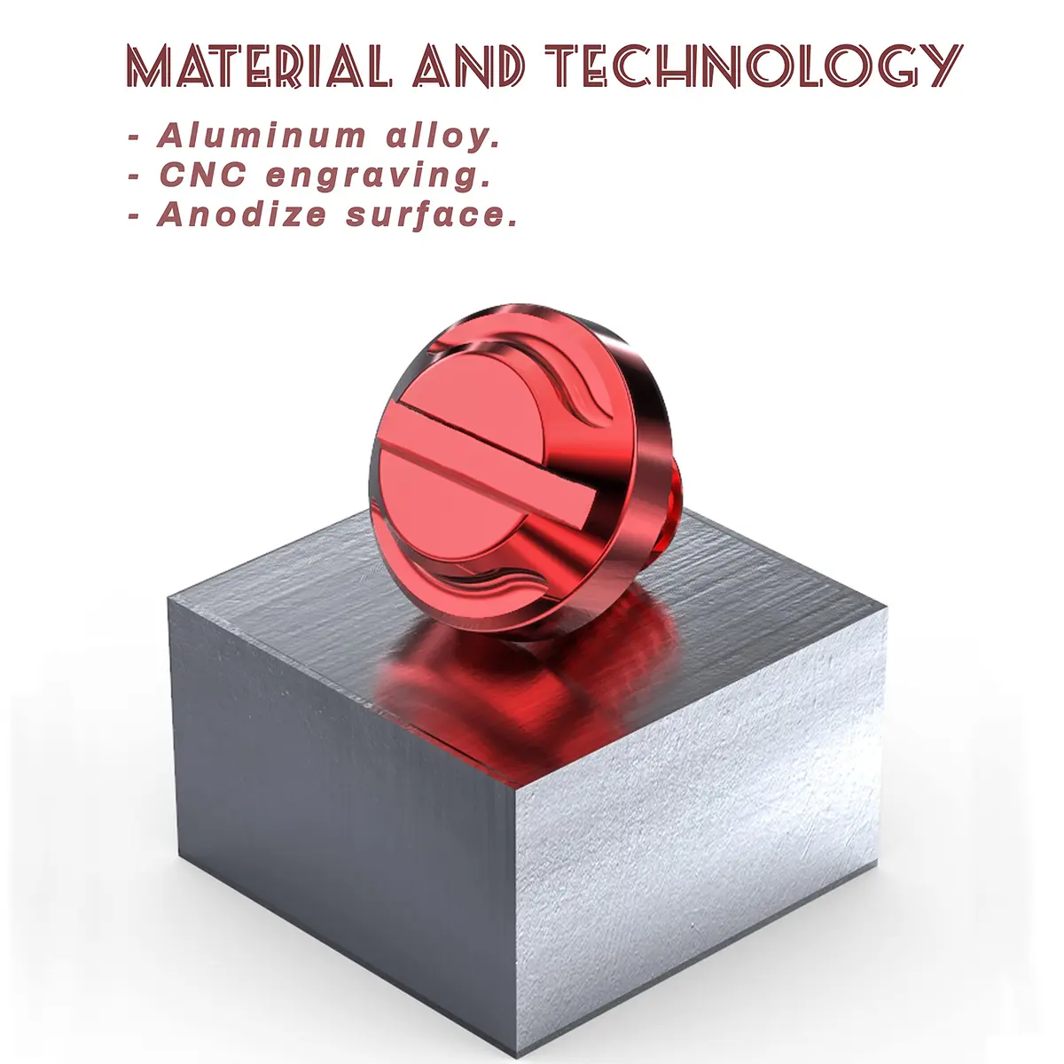 AVERZELLA Red M10 Motorcycle Mirror Hole Plugs 4pcs (2 Regular + 2 Reverse) | CNC Aluminum Anodized Finish - view 4