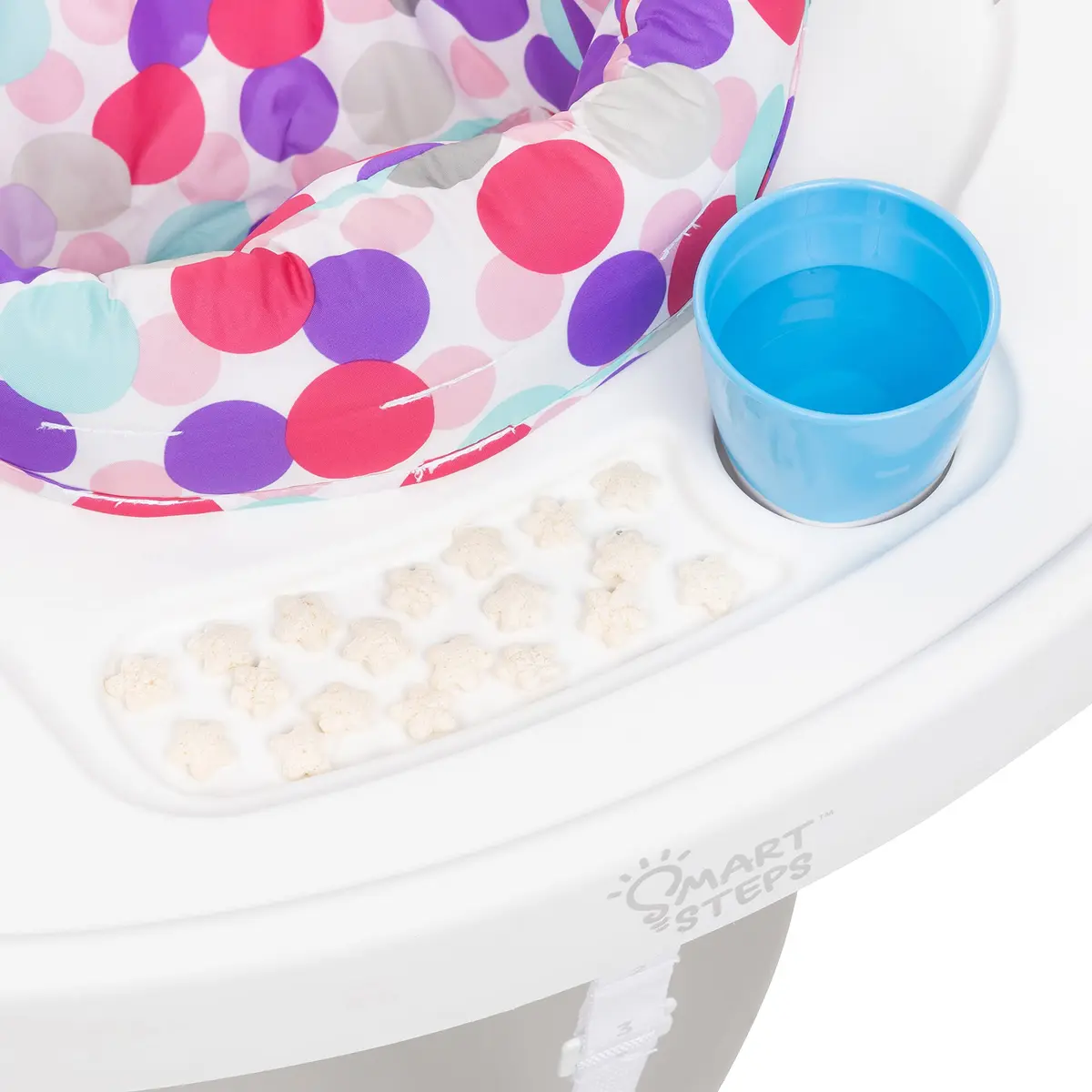 Smart Steps® 3-in-1 Bounce N' Play Activity Center Plus with STEM Learning Toys, Princess Pink | Converts from Activity Center to Flat Table, Supports Baby Development - view 5