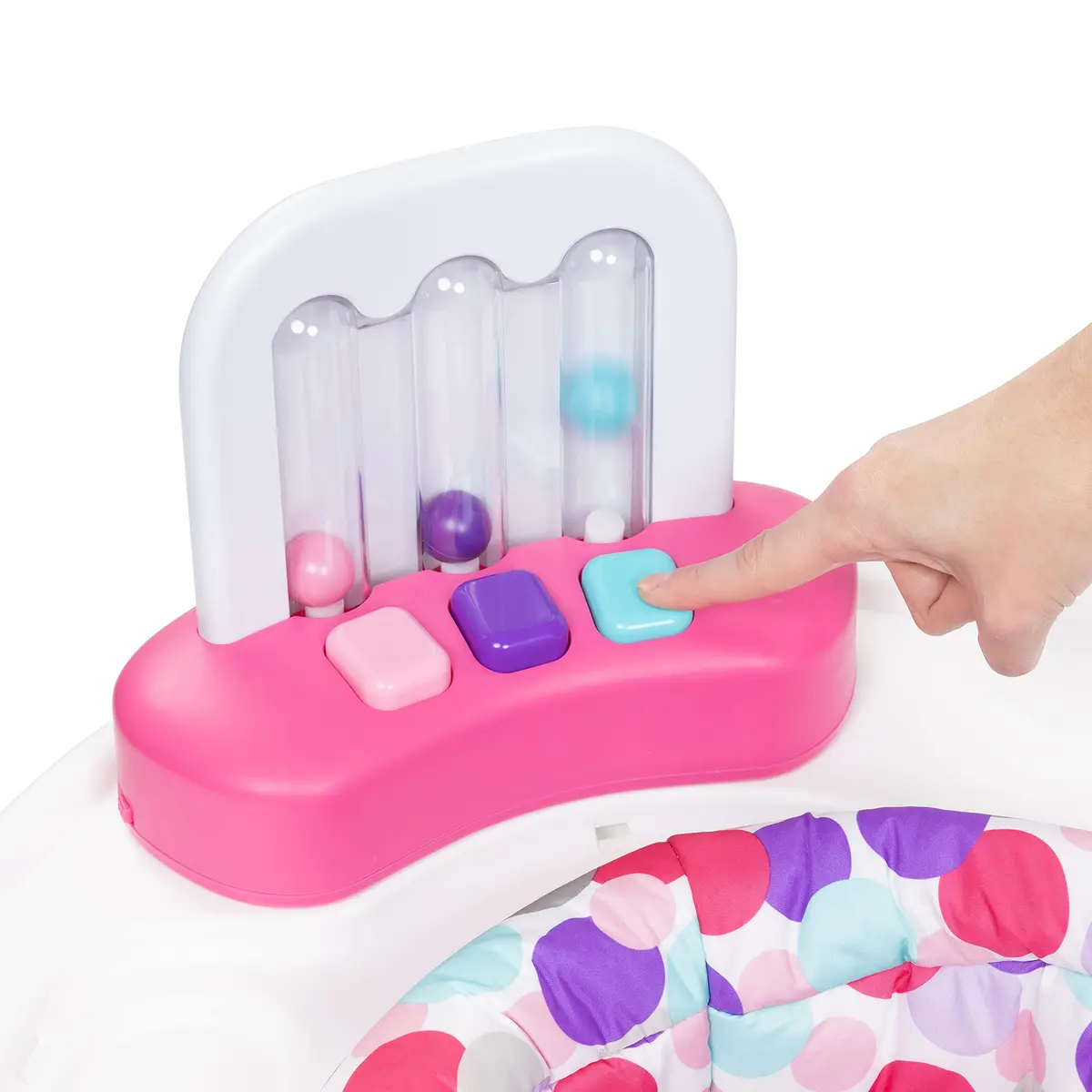 Smart Steps® 3-in-1 Bounce N' Play Activity Center Plus with STEM Learning Toys, Princess Pink | Converts from Activity Center to Flat Table, Supports Baby Development - view 6