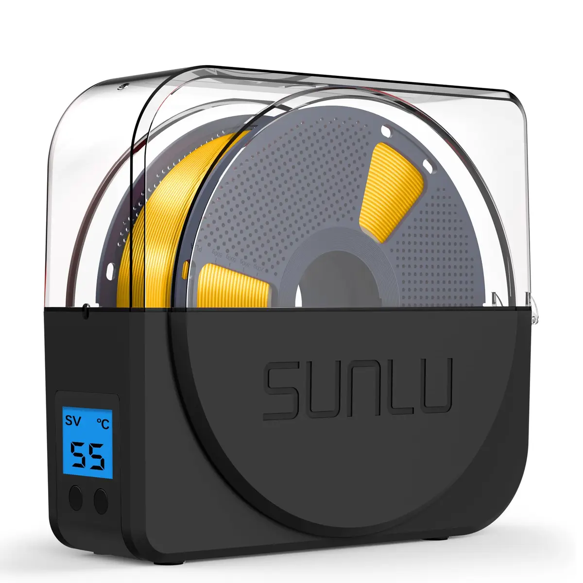 SUNLU Filament Dryer Box S1 Plus Black 27.1cm (10.67in) | Fast Drying with Fan for 1.75-3.00mm Filament - main product image