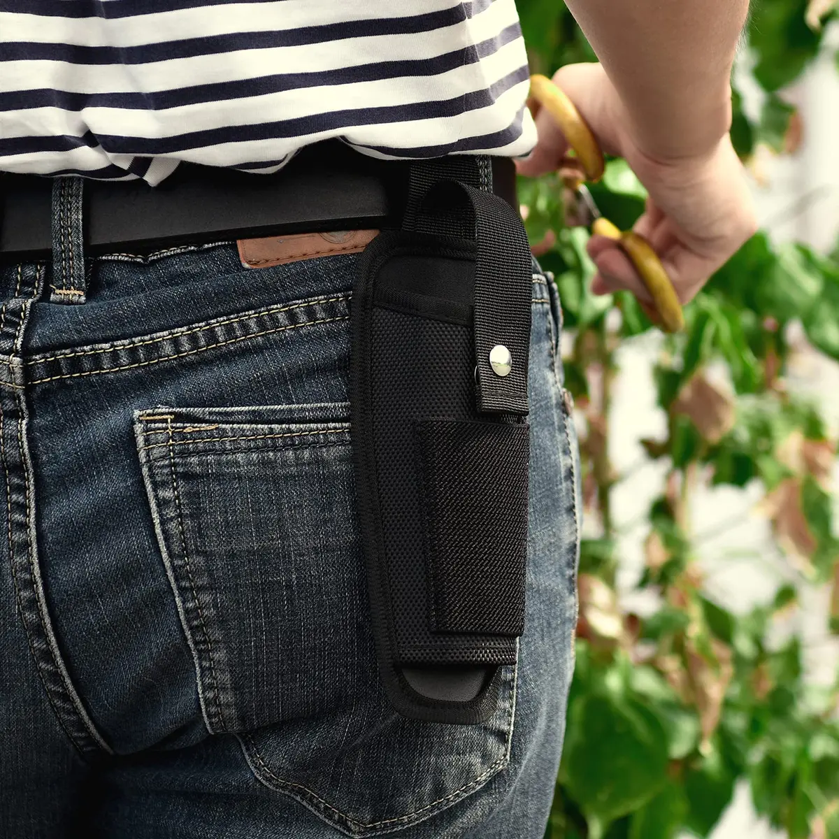Homakover 2-Pocket Tool Pouch Holder for Pruning Shears & Folding Knife | Fits Tools Up to 8 Inches - view 6