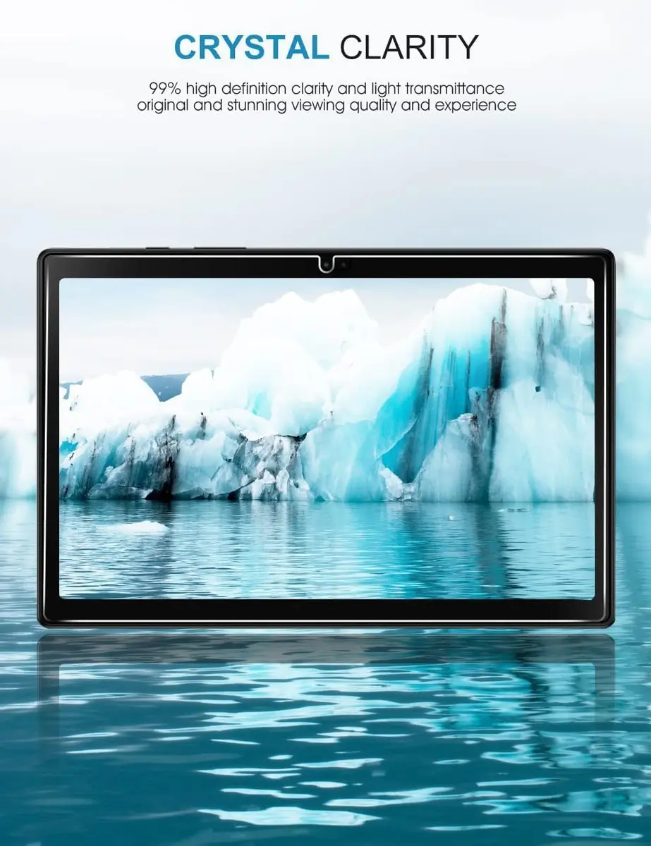 SPARIN 2 Pack Tempered Glass Screen Protector for Samsung Galaxy Tab A8 10.5 inch | 9H Hardness, 99.99% Clarity - view 7