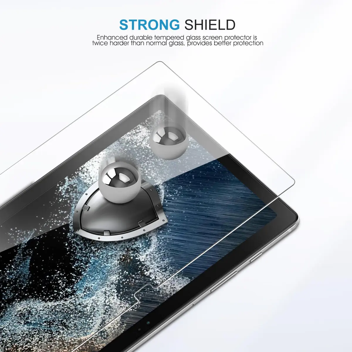 SPARIN 2 Pack Tempered Glass Screen Protector for Samsung Galaxy Tab A8 10.5 inch | 9H Hardness, 99.99% Clarity - view 3