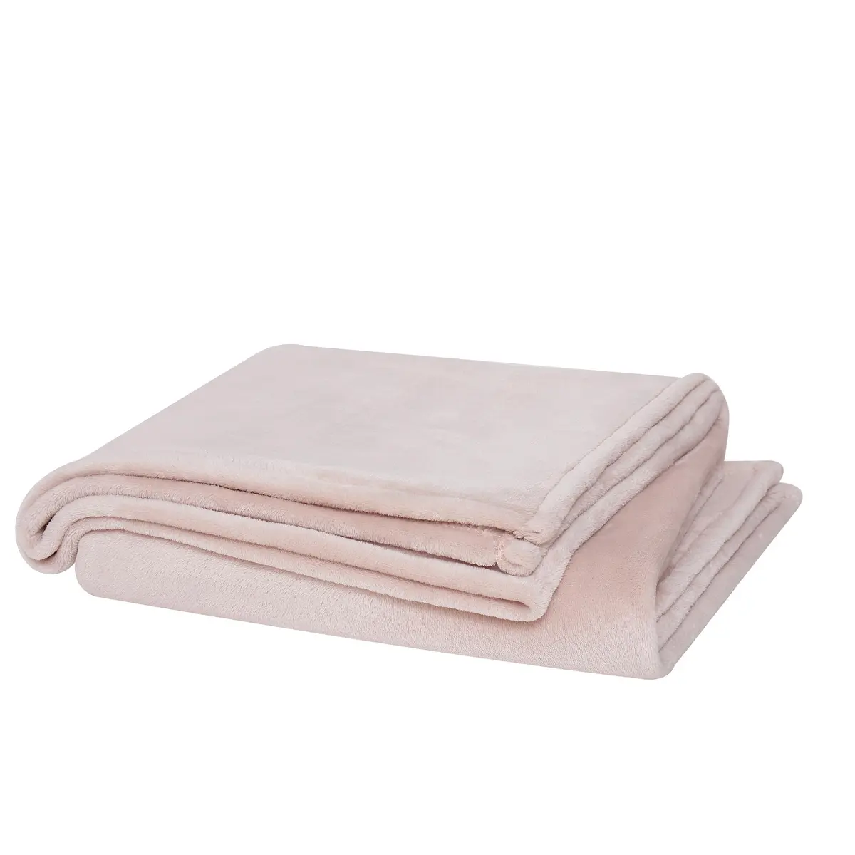 CANNON Solid Plush Ivory Polyester Blanket King/California King | 280 GSM Microfiber - view 2