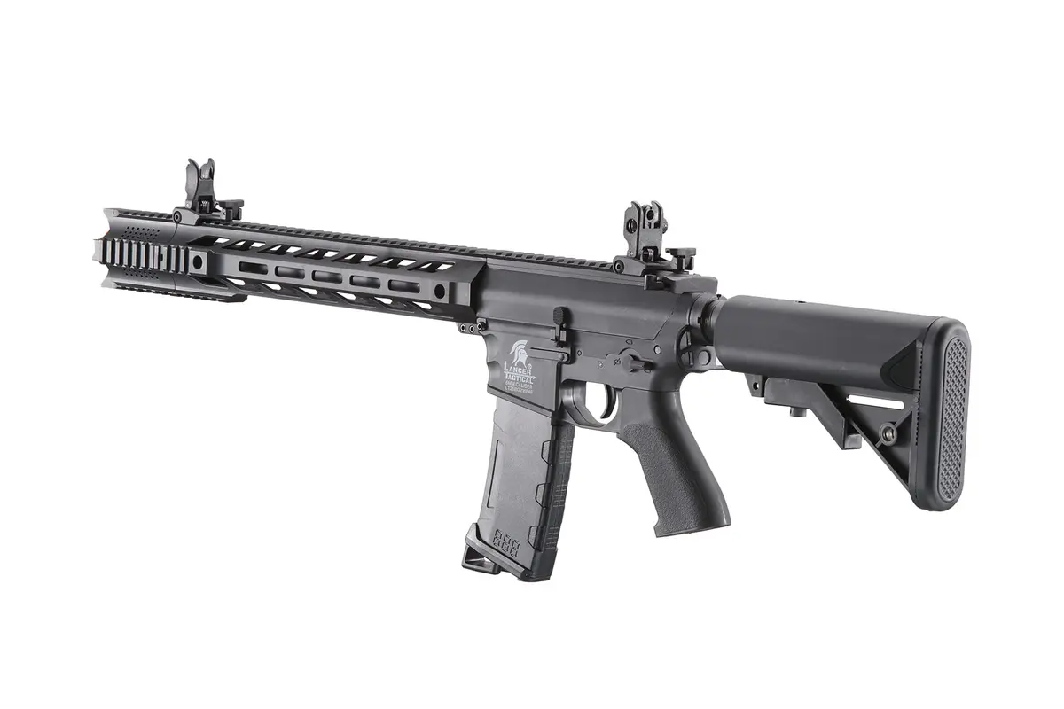 Lancer Tactical Gen 2 Polymer Airsoft M4 Interceptor SPR with 130 Rnd Mid Mag | Lightweight & Durable - view 5