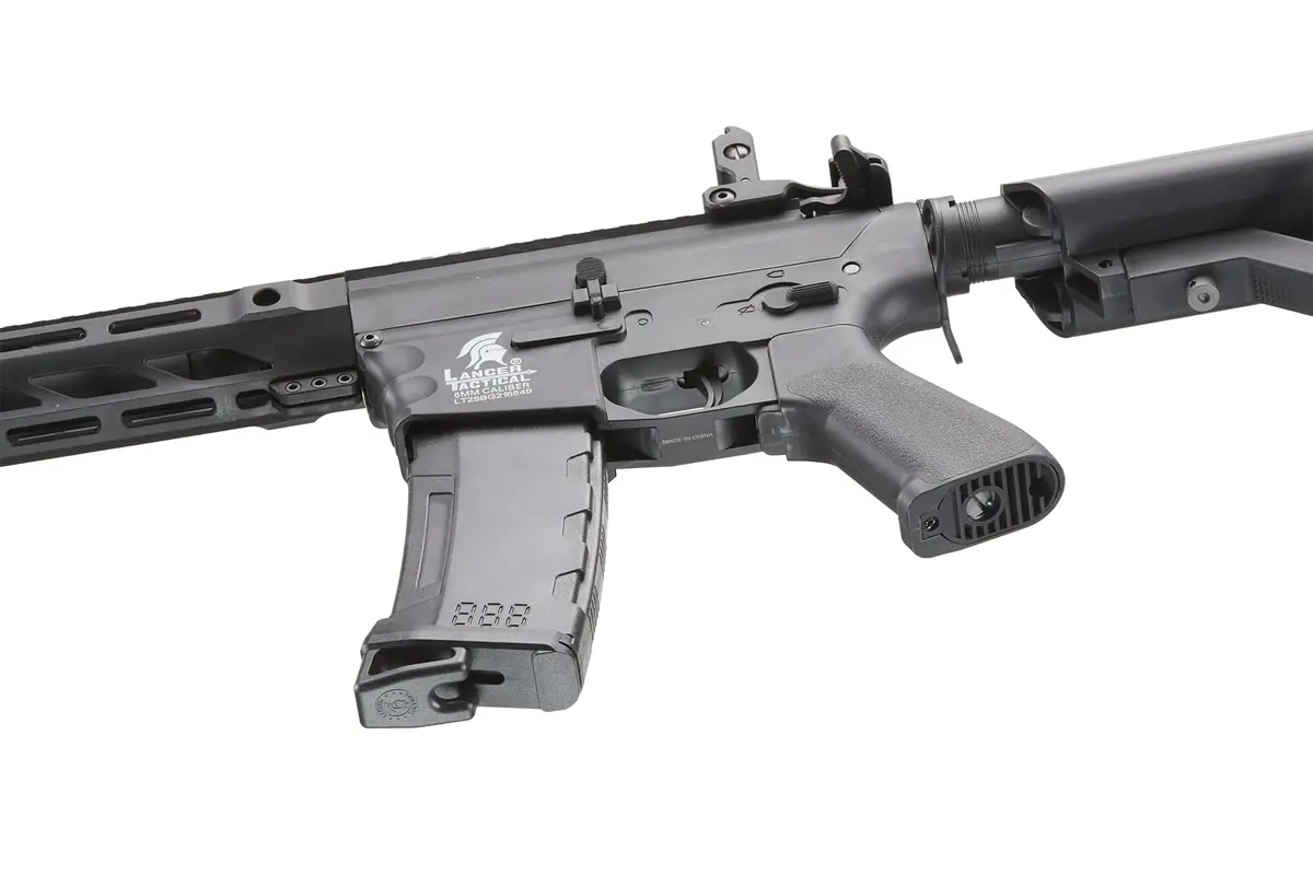 Lancer Tactical Gen 2 Polymer Airsoft M4 Interceptor SPR with 130 Rnd Mid Mag | Lightweight & Durable - view 7