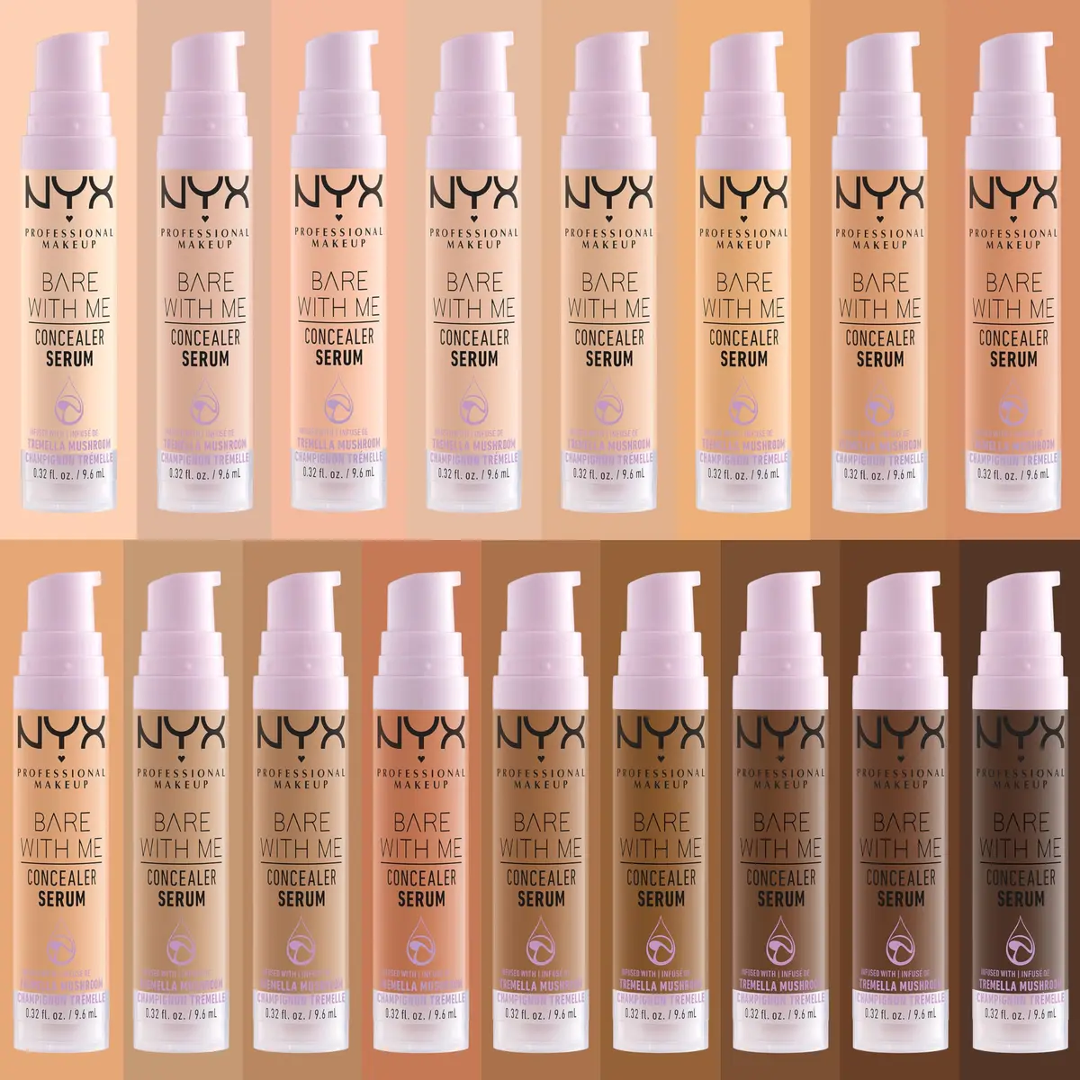 NYX PROFESSIONAL MAKEUP Bare With Me Concealer Serum Camel 9.5ml (0.32 Fl Oz) | 24Hr Hydration - view 6