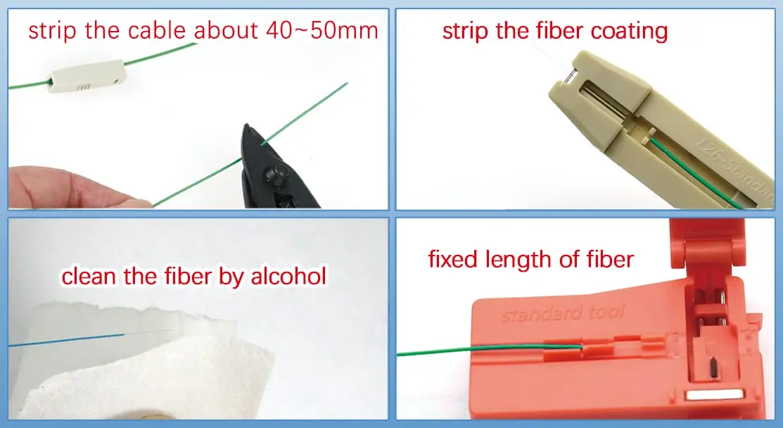 Leite LC Multimode Fiber Optic Quick Connectors 100pcs (50/125um) | Fast Mechanical Connectors for 0.9-3.0mm Cable - view 6