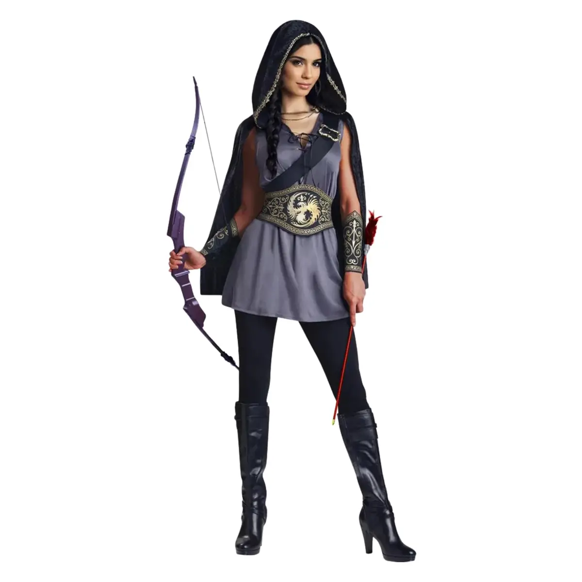 Studio Halloween Medieval Fantasy Huntress Women's Costume Medium 10-12 | Perfect for Cosplay & Parties - main product image