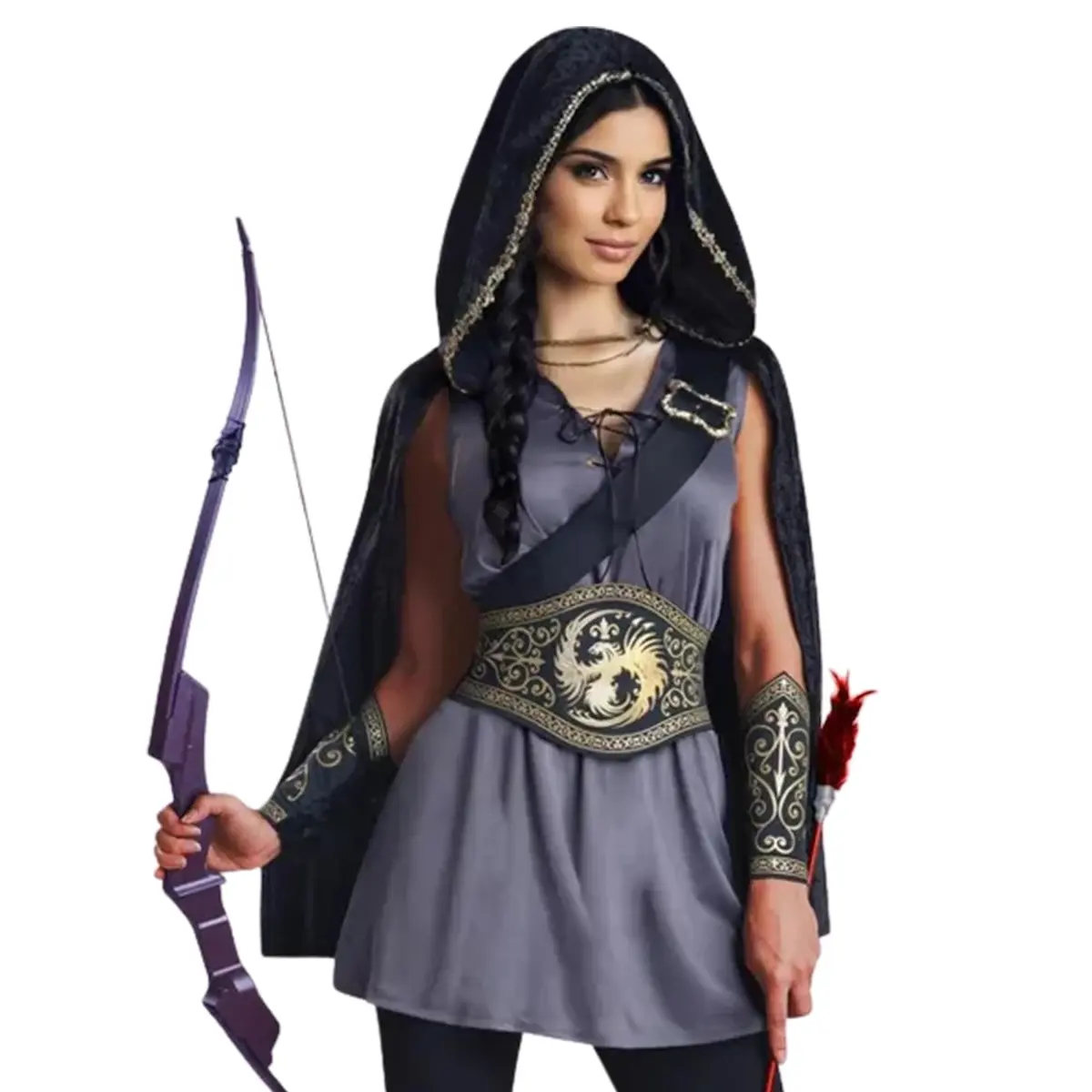 Studio Halloween Medieval Fantasy Huntress Women's Costume Medium 10-12 | Perfect for Cosplay & Parties - view 2