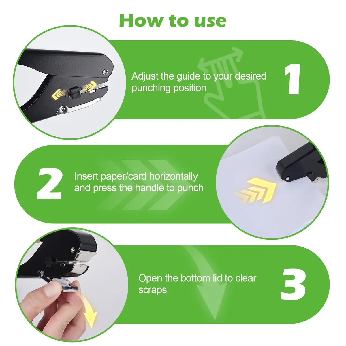Zofly Heavy-Duty Slot Puncher for ID Cards & Badges 15x4mm Oval Hole | All Metal Construction - view 7