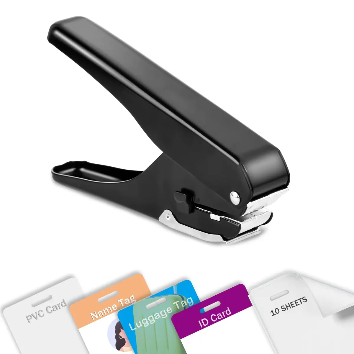 Zofly Heavy-Duty Slot Puncher for ID Cards & Badges 15x4mm Oval Hole | All Metal Construction - view 8