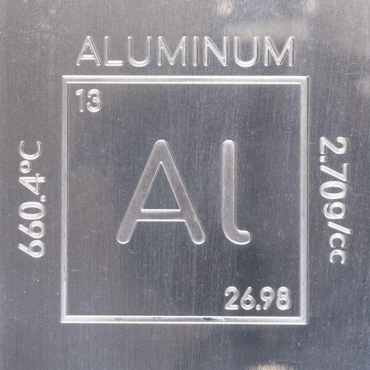 Unique Metals 1 Pound (454g) Aluminum Bar Bullion Paperweight | .999 Pure Element Design - view 5