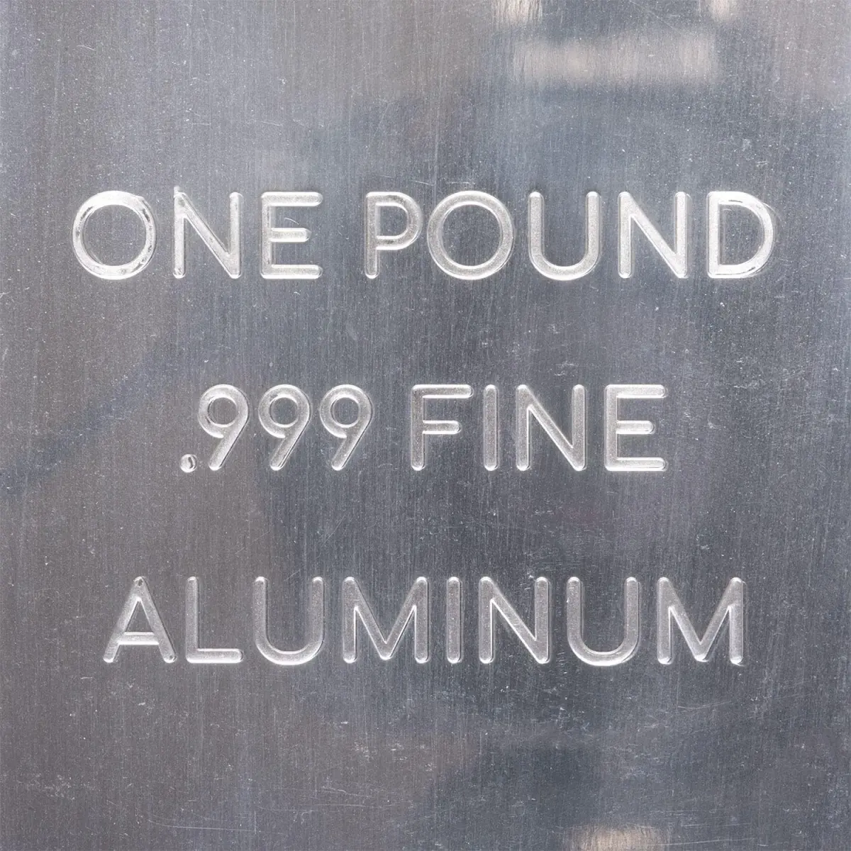 Unique Metals 1 Pound (454g) Aluminum Bar Bullion Paperweight | .999 Pure Element Design - view 6